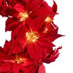 Load image into Gallery viewer, Clovi Brad Schmidt Everglow Poinsettia Wreath, Christmas, 26”, 160 Lights

