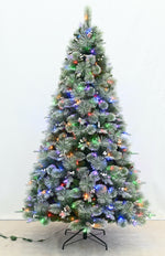 Load image into Gallery viewer, 7.5ft Lighted Snowfall Scotch Pine Tree (11 Lighting Functions)
